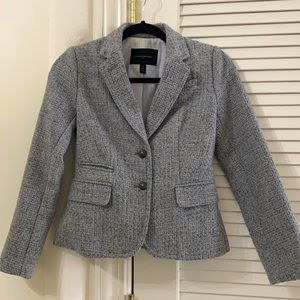 Banana Republic Grey Texture Academy Blazer 00P